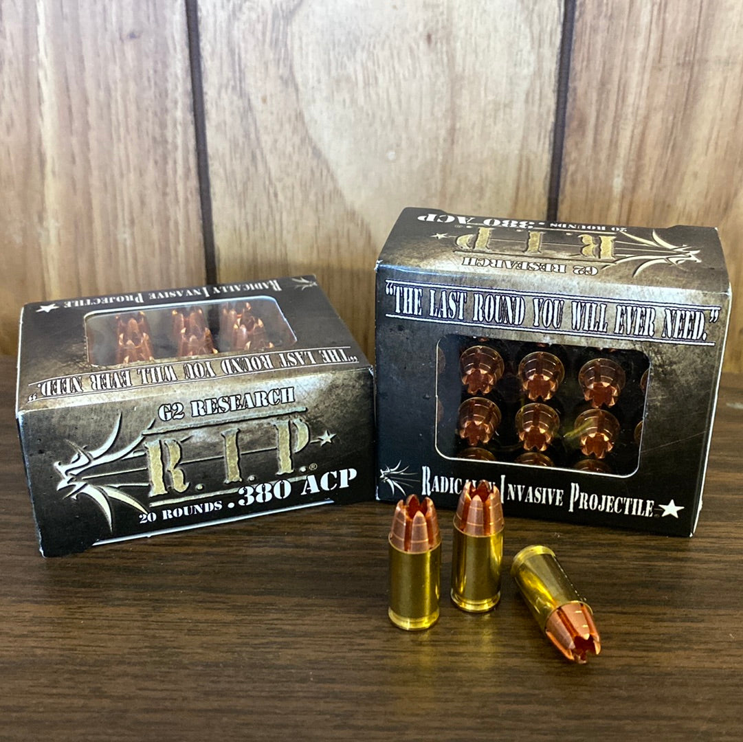 RIP 380ACP G2 Research, 62 Grain – Hickory Flat Boars