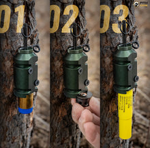 Load image into Gallery viewer, Fith Ops Perimeter Camp Safe Gen3 Trip Alarm - 12 Gauge OD Green 6061 Aluminum