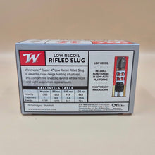 Load image into Gallery viewer, WINCHESTER SUPER-X LOW RECOIL AMMUNITION - 12 GAUGE - 2 3/4" - 1 OZ RIFLES SLUG - 15 ROUNDS