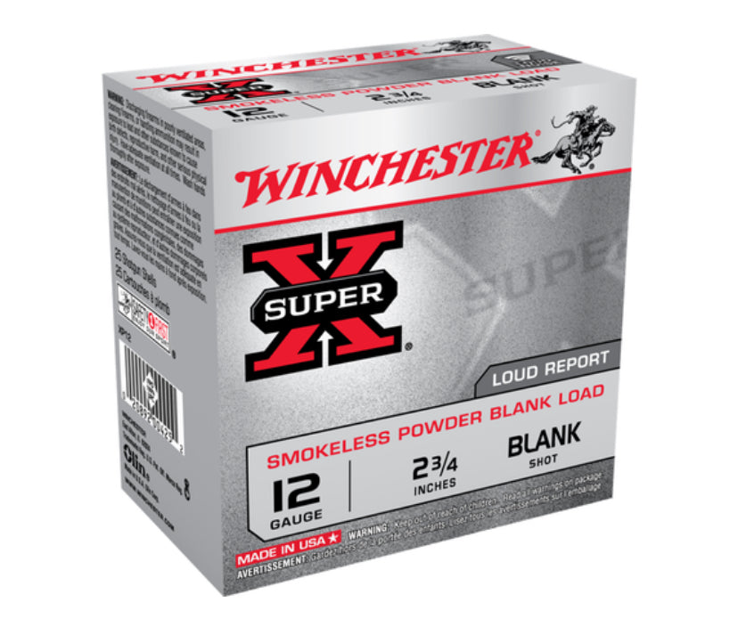 Winchester Super-X Blank Cartridges 12 ga 2-3/4