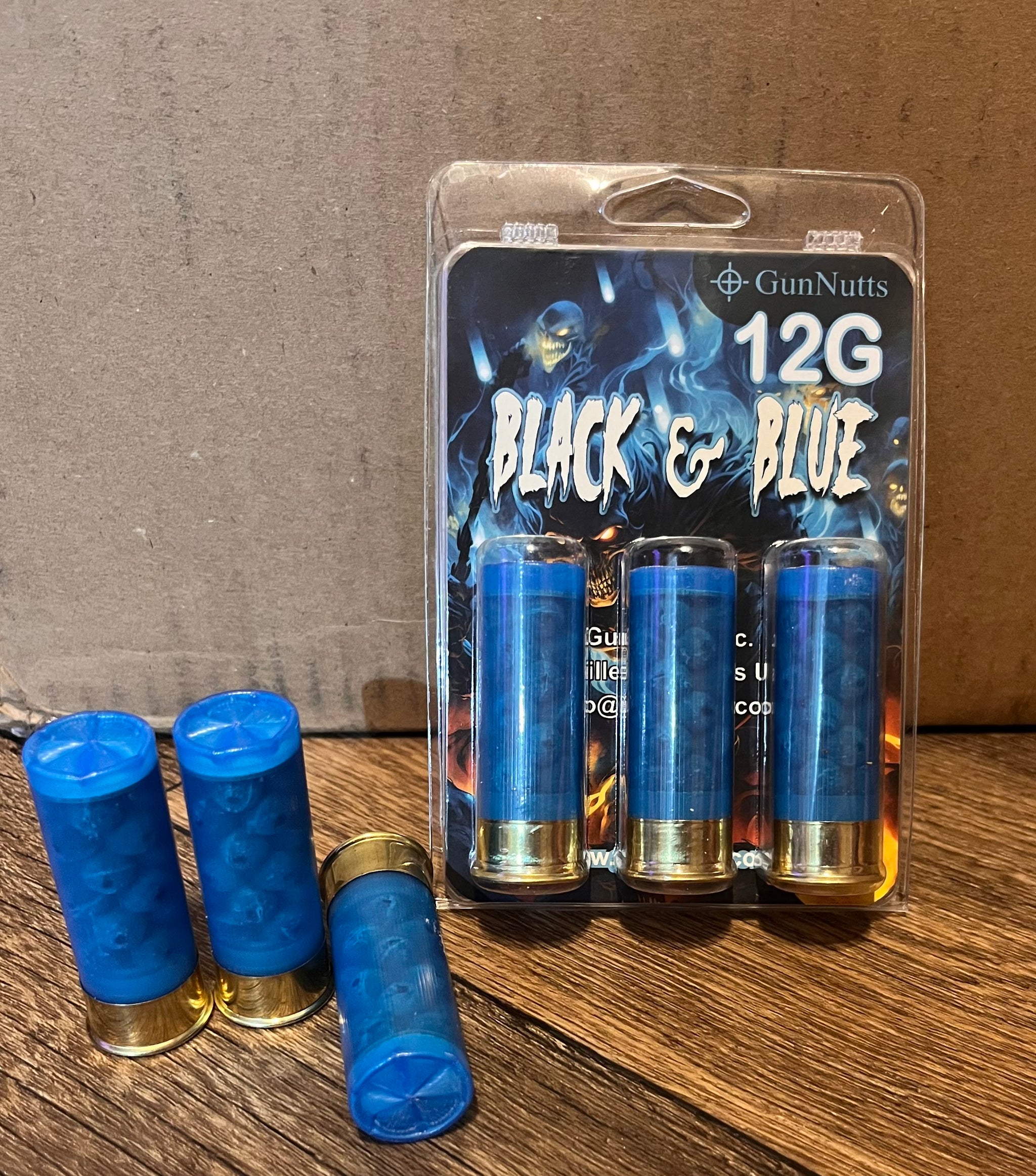 12g Black & Blue-Less Lethal – Hickory Flat Boars