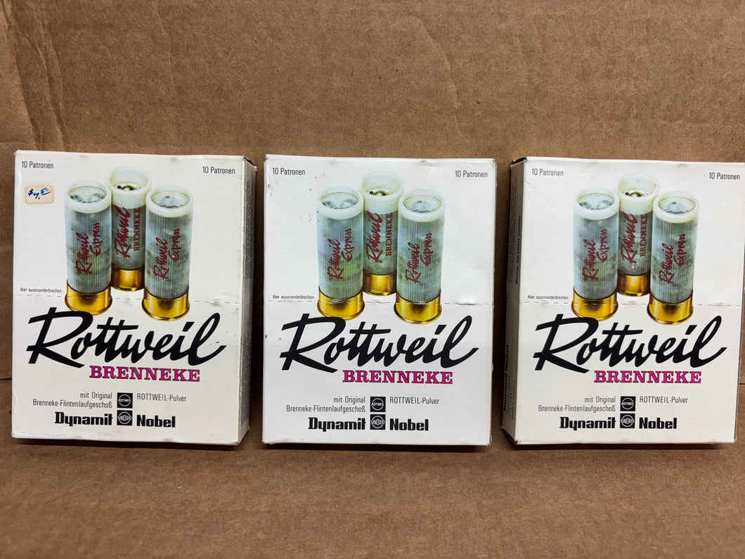 12 Gauge 2 3/4 Rottweil-Original Brenneke Slugs