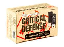 Load image into Gallery viewer, Hornady, Critical Defense, 12 Gauge, 2.75&quot;, 00 Buck, Buckshot, 10 Round Box
