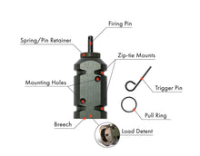 Load image into Gallery viewer, Fith Ops Perimeter Camp Safe Gen3 Trip Alarm - 12 Gauge OD Green 6061 Aluminum
