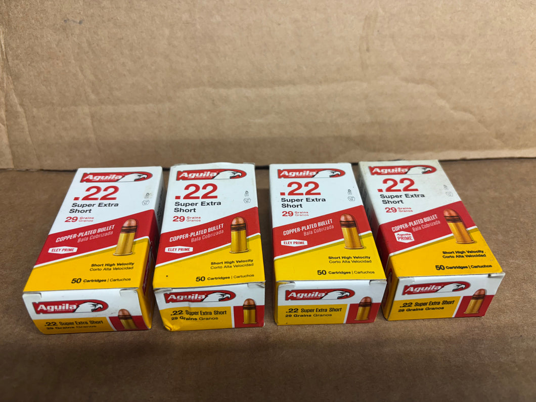 Aguila .22 Super Extra Short 29 Garin Copper Plated