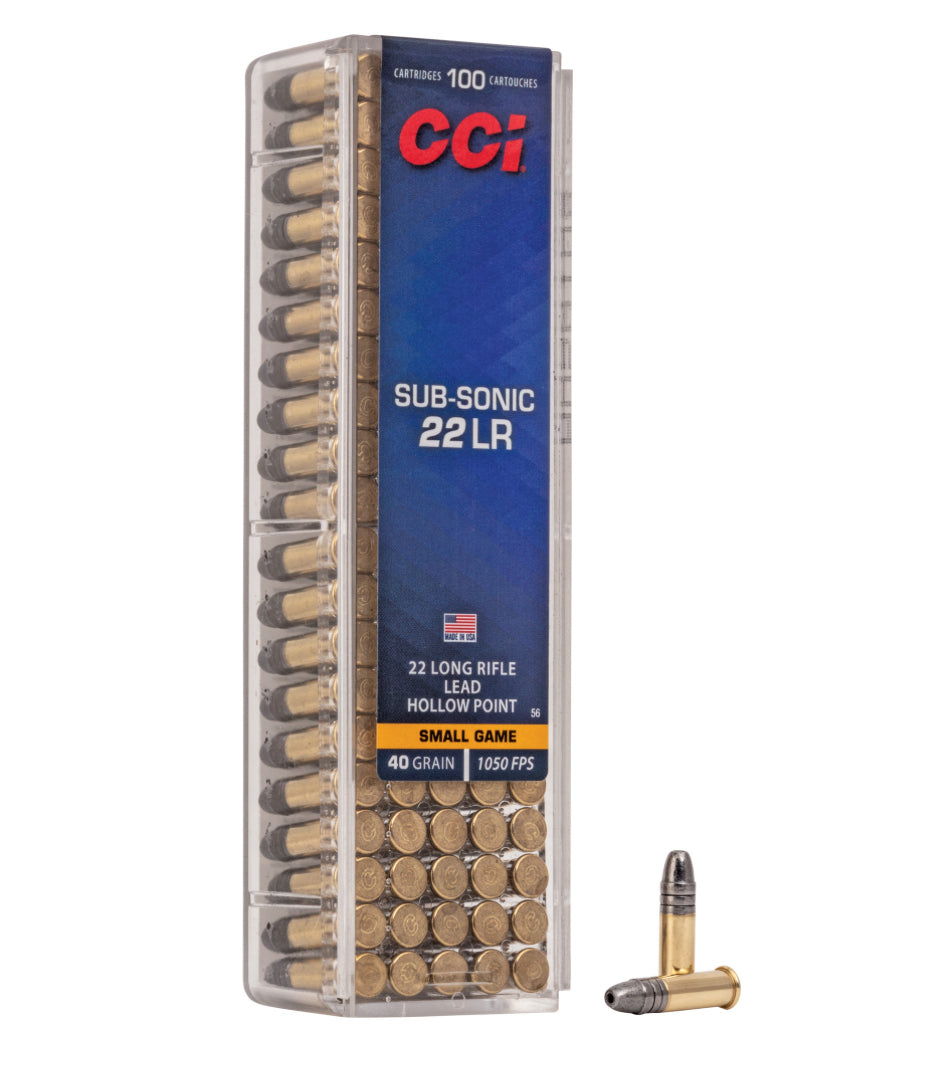 Subsonic, 22LR, 40 Grain, Lead Hollow Point, 100 Round Box