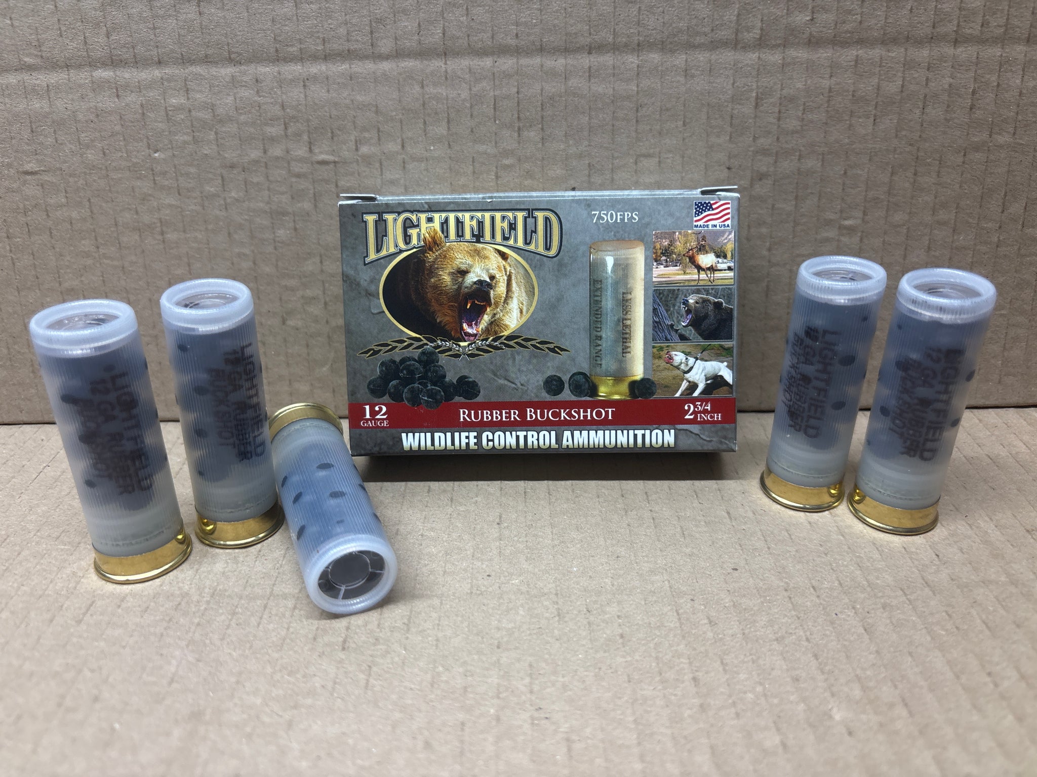12 Gauge Rubber Buckshot 21 Ball-Wildlife Control – Hickory Flat Boars