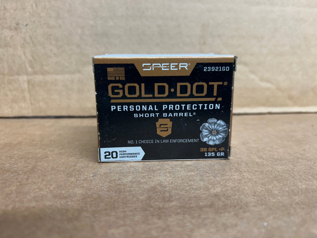 .38 spl gold dot